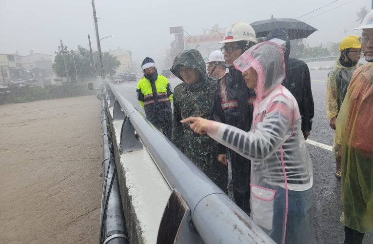 凱米颱風雨量破千毫米 陳其邁美濃勘災籲提高警覺